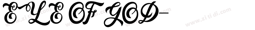 EYE OF GOD字体转换